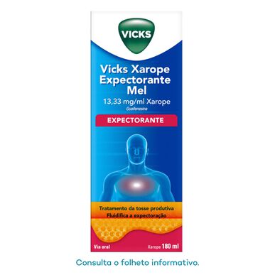 Vicks honning slimløsende sirup 13,33 mg/ml slimløsende behandling af produktiv hoste 180 ml 180 ml