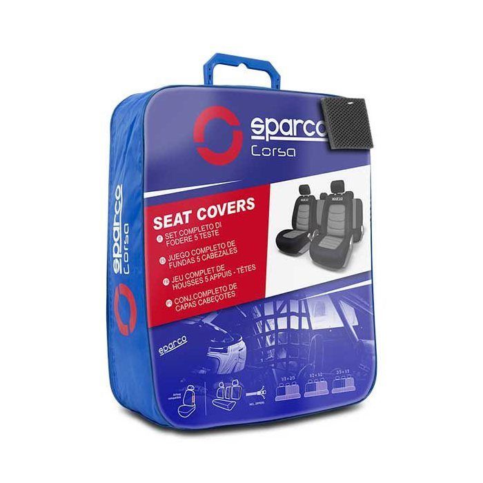 Car seat covers - Sparco S-line - Grey