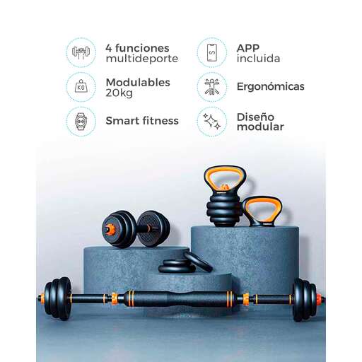 Xiaomi Fed 20kg Hantel-, Langhantel- und Kettlebell-Set