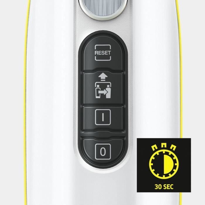 KARCHER SC 3 Upright EasyFix - Mopa de vapor - 1600W - Calentamiento rápido en 30s - Limpia 60 m² - Elimina hasta el 99,99% de los virus