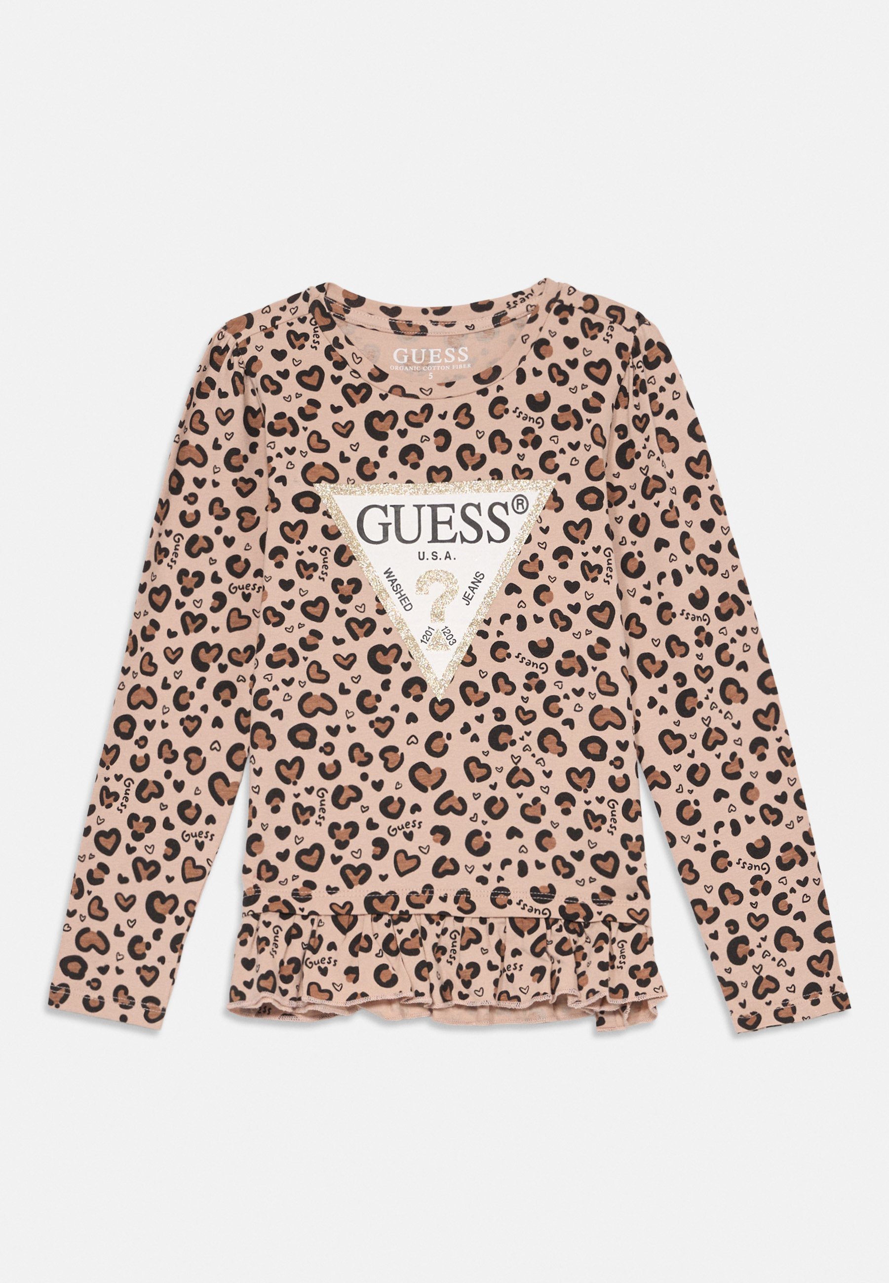Guess top met lange mouwen - beige
