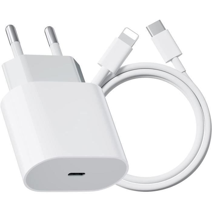 Carregador rápido para iPhone, carregador rápido USB-C de 20 W para iPhone com cabo de 1 m para iPhone, carregador rápido USB-C compatível com iPhone 13 12 [101]