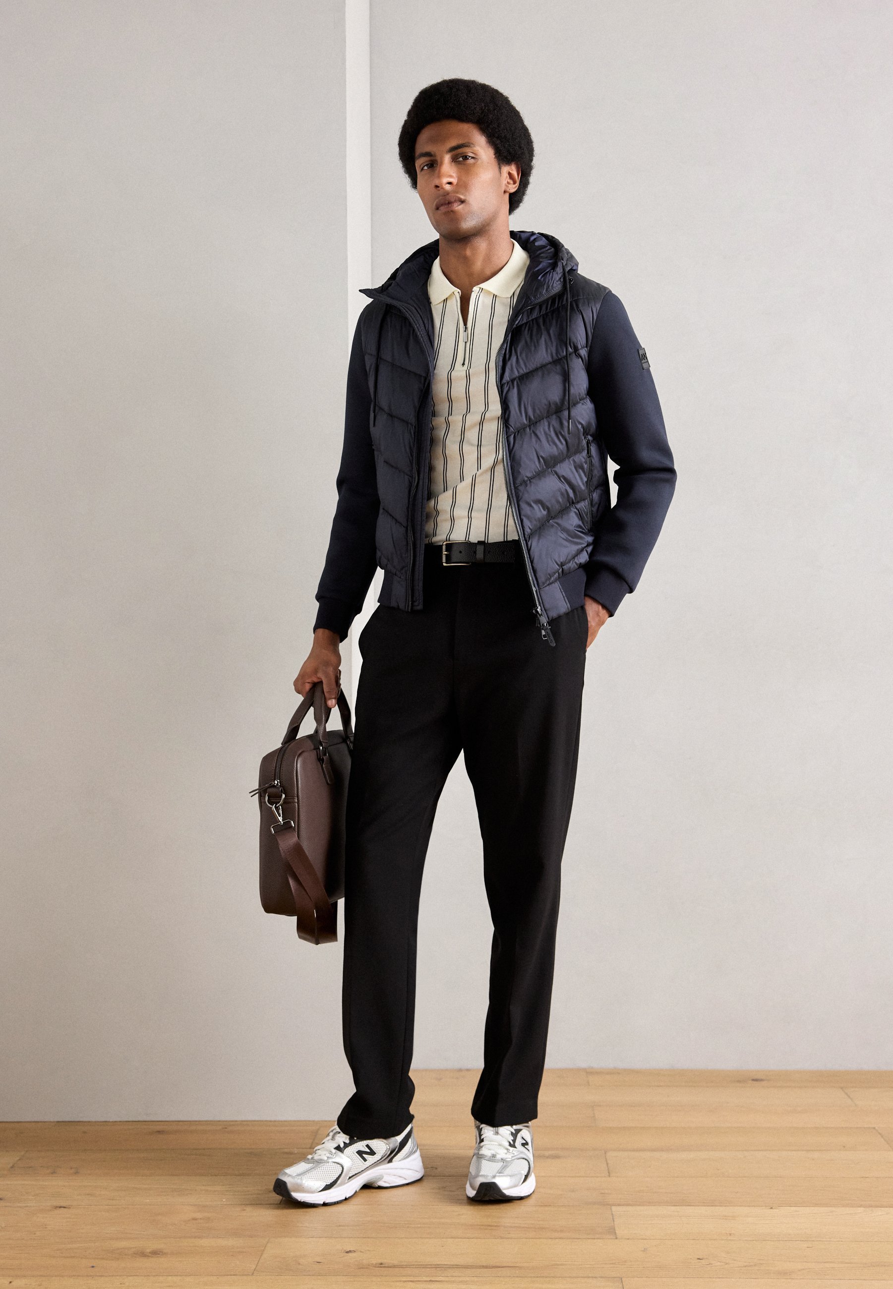 Antony Morato SLIM FIT - Sweatshirt mit Reißverschluss - dunkelblau