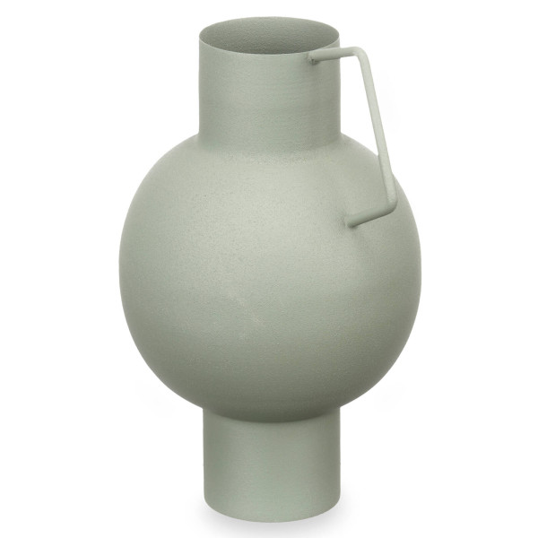 Wazon metalowy w pastelowym kolorze, wys. 23 cm