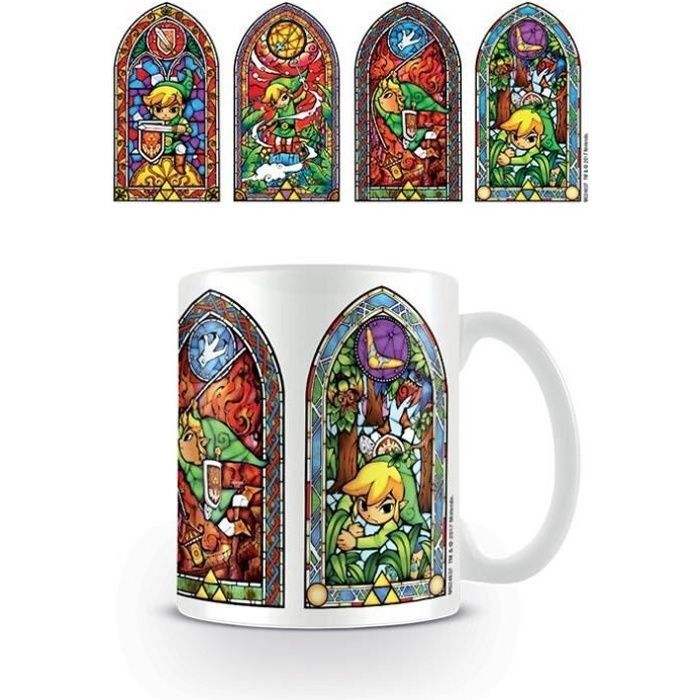 Taza - PIRÁMIDE - Zelda Breath of the Wild - Porcelana - 330 ml - Apta para lavavajillas