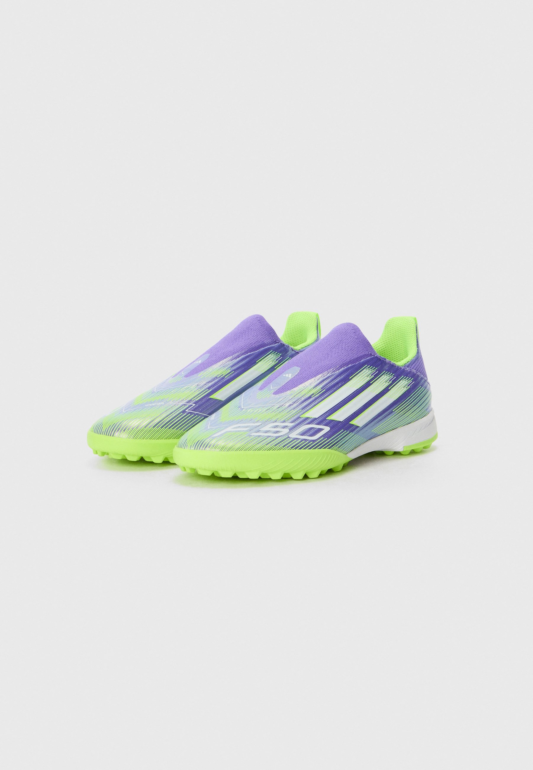 adidas Performance F50 LEAGUE UNISEX - Kopačky na umelý trávnik - purpurová/biela/citrónová