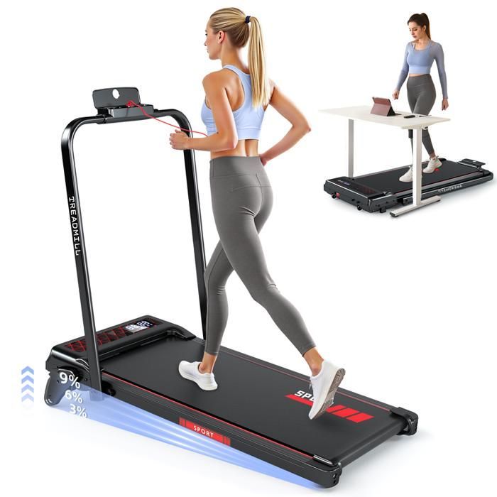 Treadmill - RAOO MIN - SD-380CM - Foldable - Speed 1-12 km/h - Incline 9%