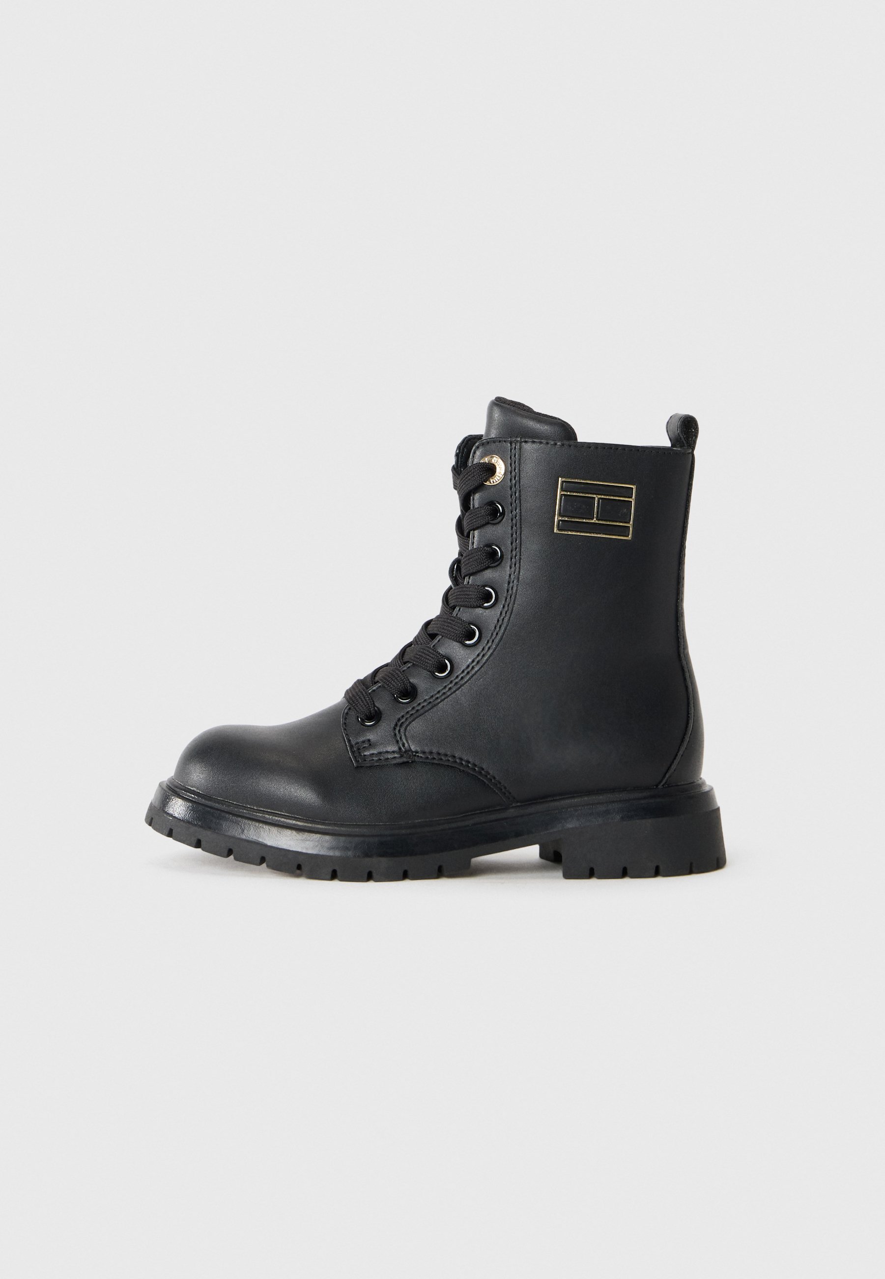 Tommy Hilfiger ASHLYN UNISEX - Enkellaarsjes met vetersluiting - zwart