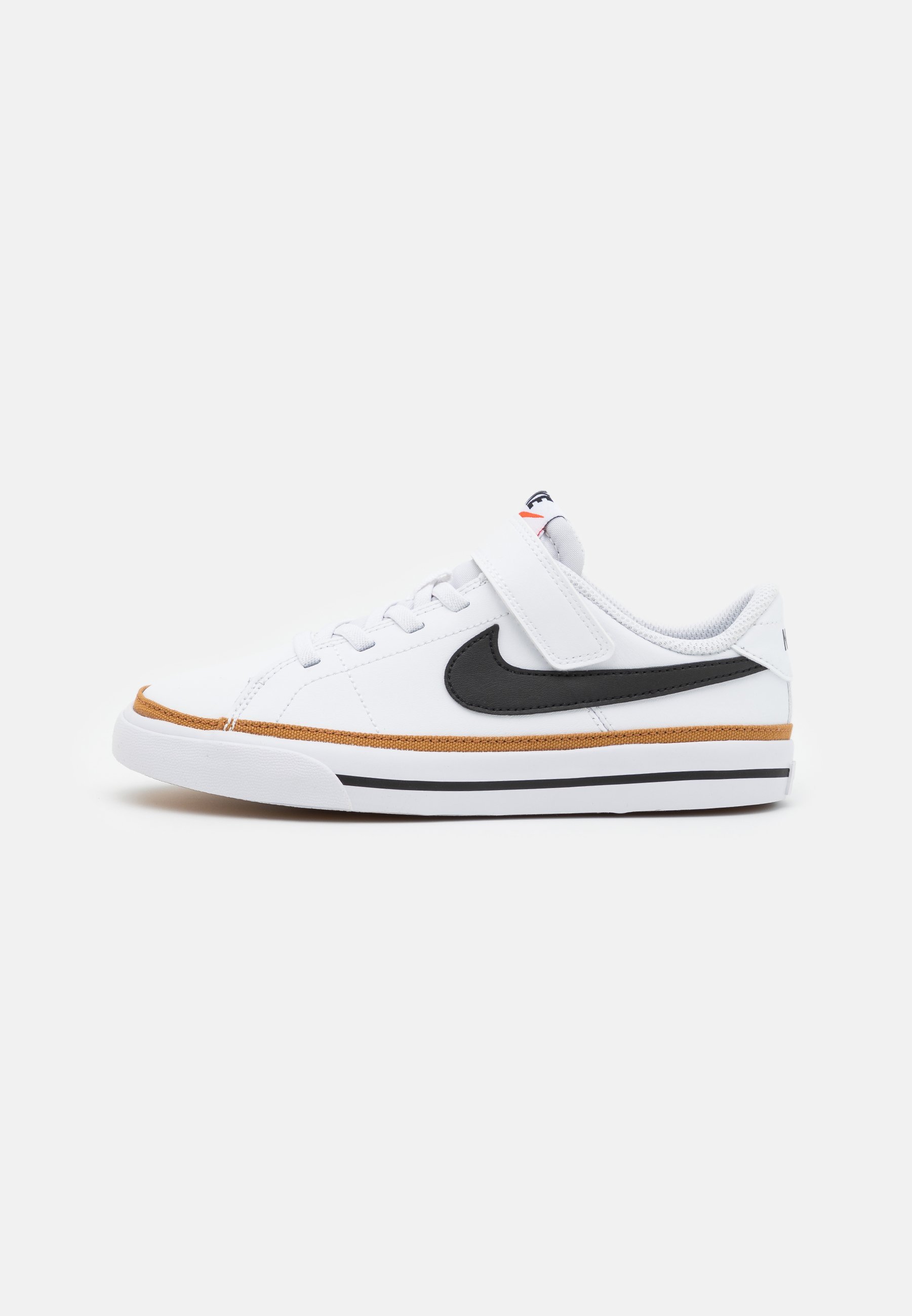 Nike Sportswear COURT LEGACY - Sneakers - wit/zwart/woestijnoker/lichtbruin
