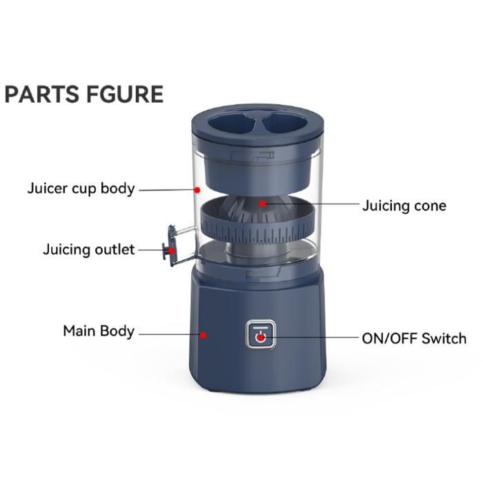 Electric Citrus Juicer, Automatic Orange Squeezer, Electric Lemon Squeezer, Portable Juice Extractor, Kitchen Centrifuge