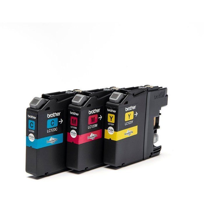 Cartucho de tinta a color Brother LC123RBWBP