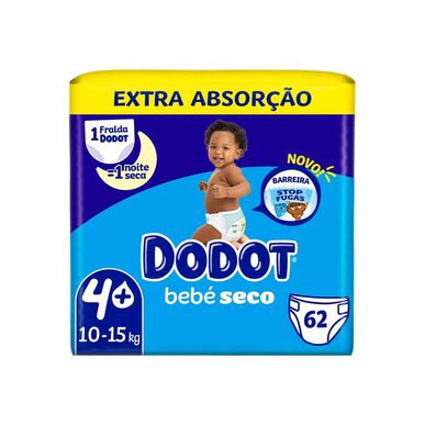 Dodot babybleier ekstra absorpsjon 10–15 kg størrelse 4 62 enheter 62 enheter