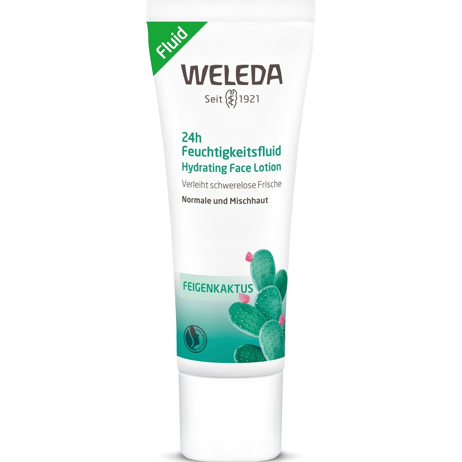 Weleda figų ir kaktusų 24 val. drėkinamasis veido kremas „Light“ – 30 ml