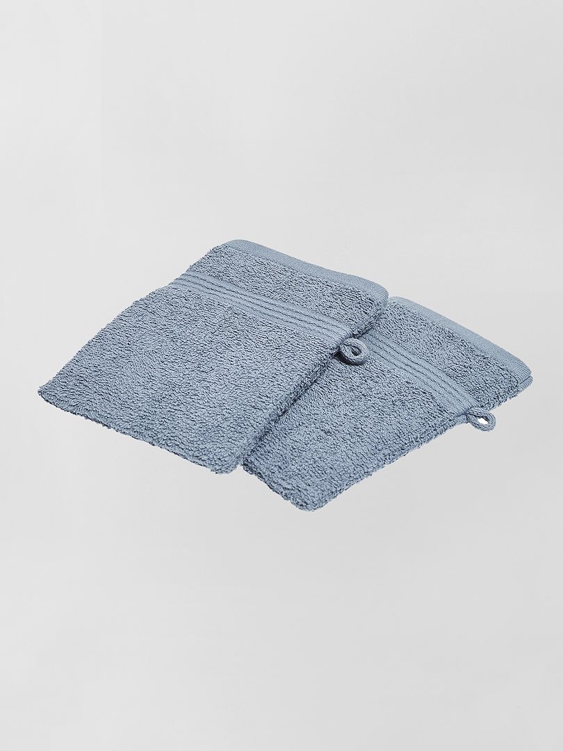 Set van 2 badhandschoenen - denim