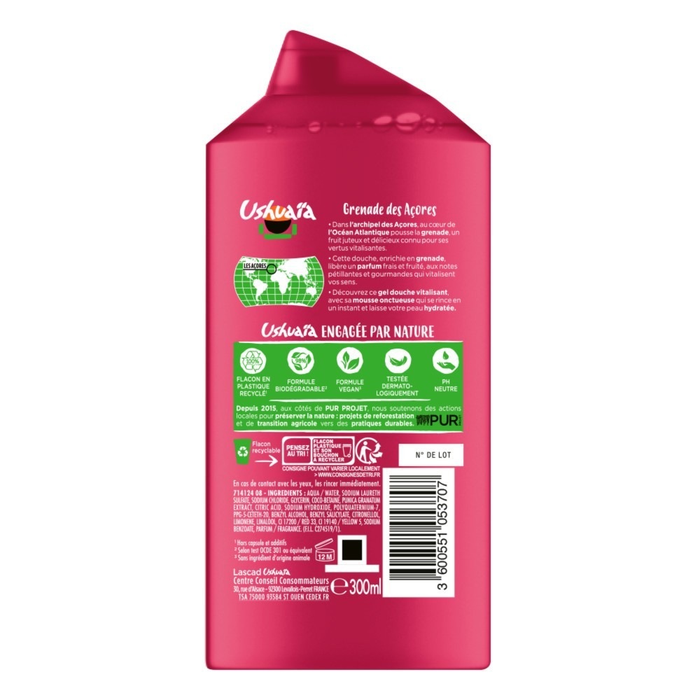 Ushuaïa Gel douche Grenade