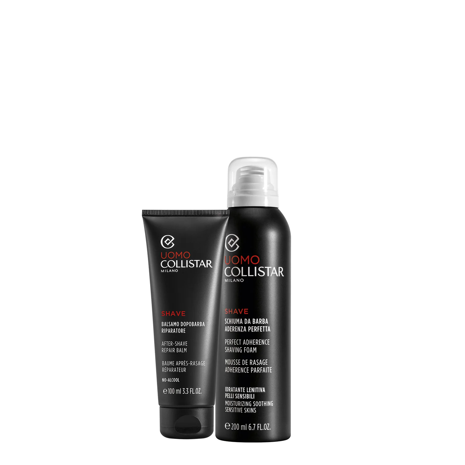 L'uomo Cofanetto Schiuma Da Barba Aderenza Perfetta - Cofanetto Rasatura, Schiuma per Rasatura, Balsamo Dopobarba