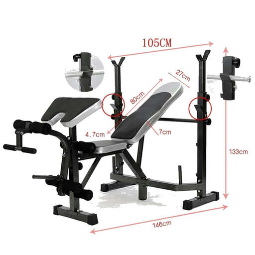 Banco Musculación Multiestación Reclinable