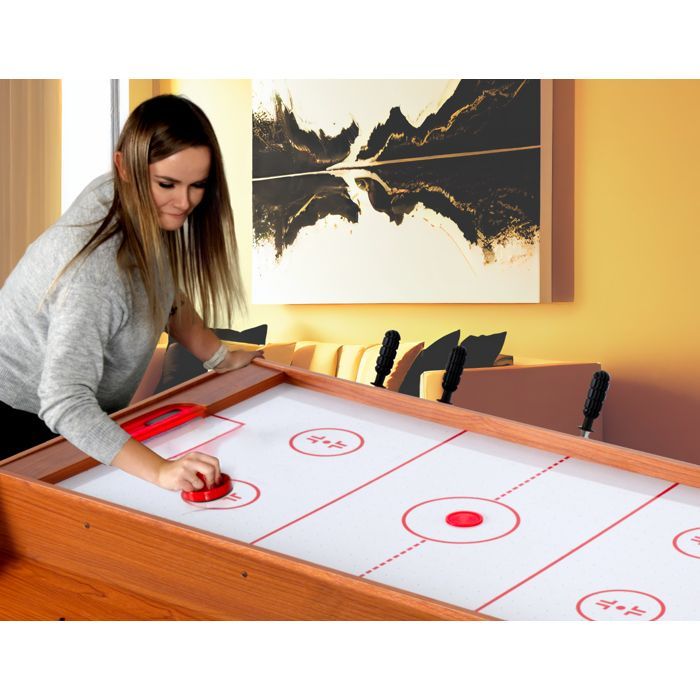 THUNDER SMART Indoor Opklapbare Tafelvoetbaltafel | Voor Kinderen | 126 x 82,5 x 84 cm | Houten afwerking