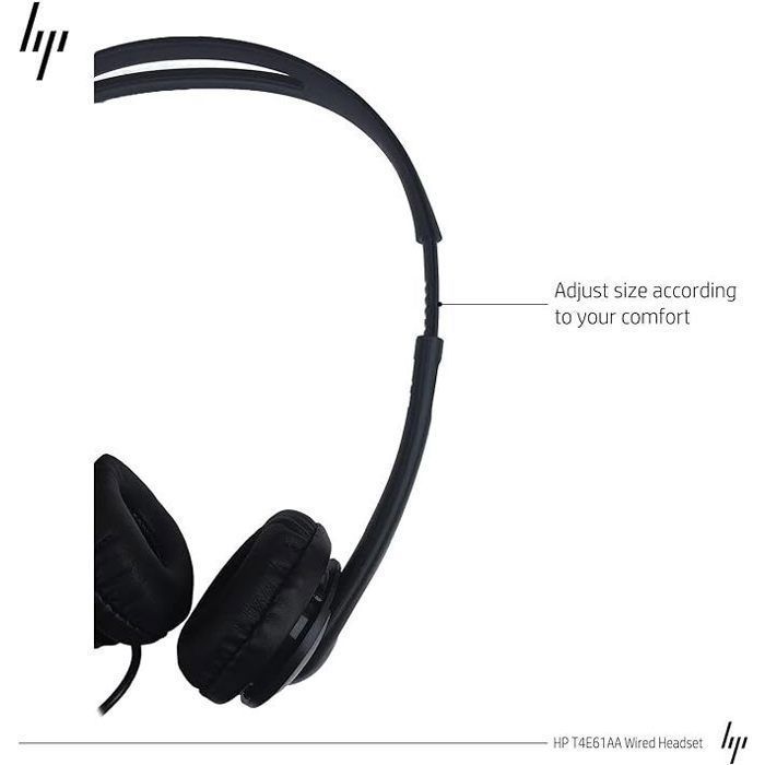 Cuffie on-ear - HP - jack nero - con cavo - compatibili con EliteBook e ProBook - nere