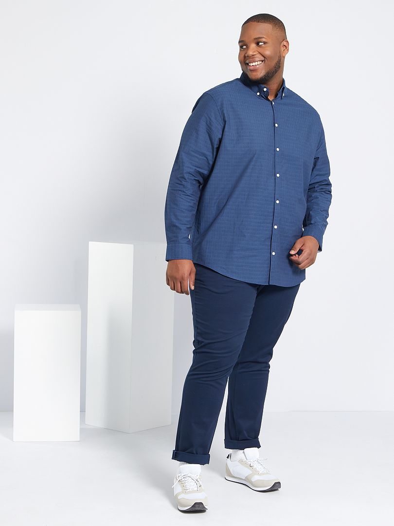 Calça chino slim L30 - azul
