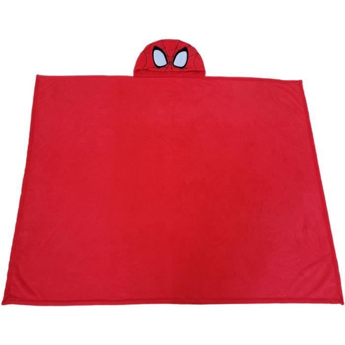 3D hooded fleece blanket - SPIDERMAN - 120 x 150 cm