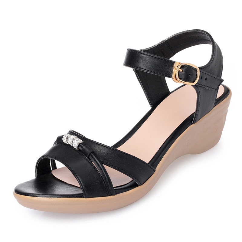 Summer Women Wedge Sandals New Big Size 41 42 43 Sandals Women Office Ladies Roman Sandals