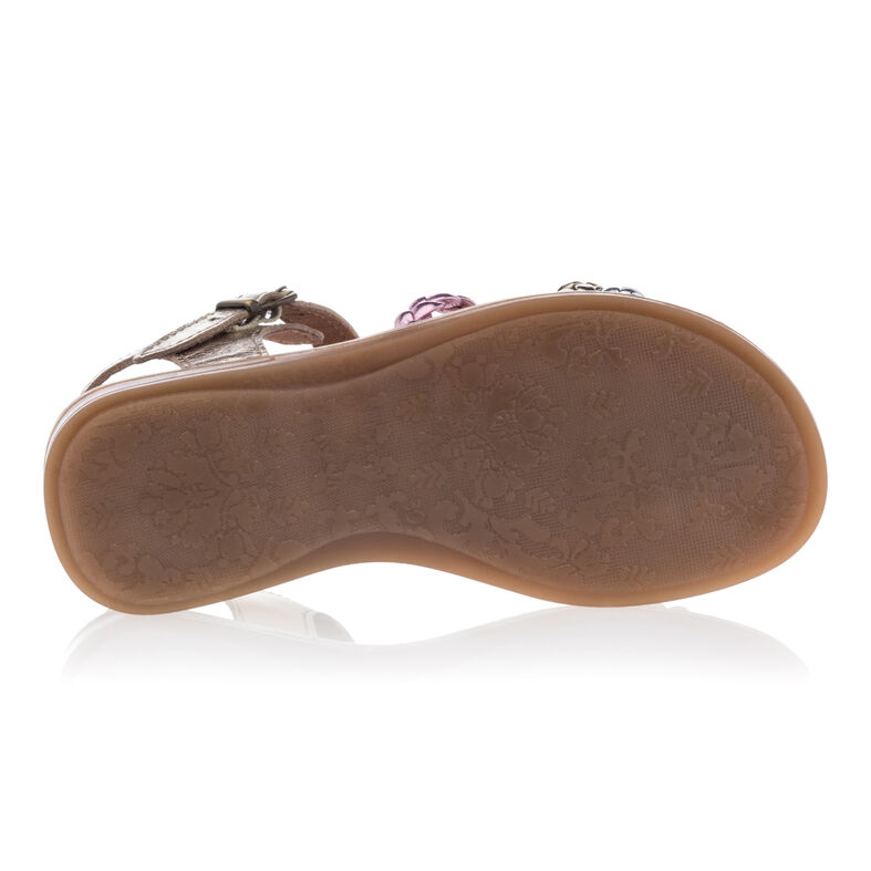 Sandalias amarillas para niña / Zapatos de punta abierta