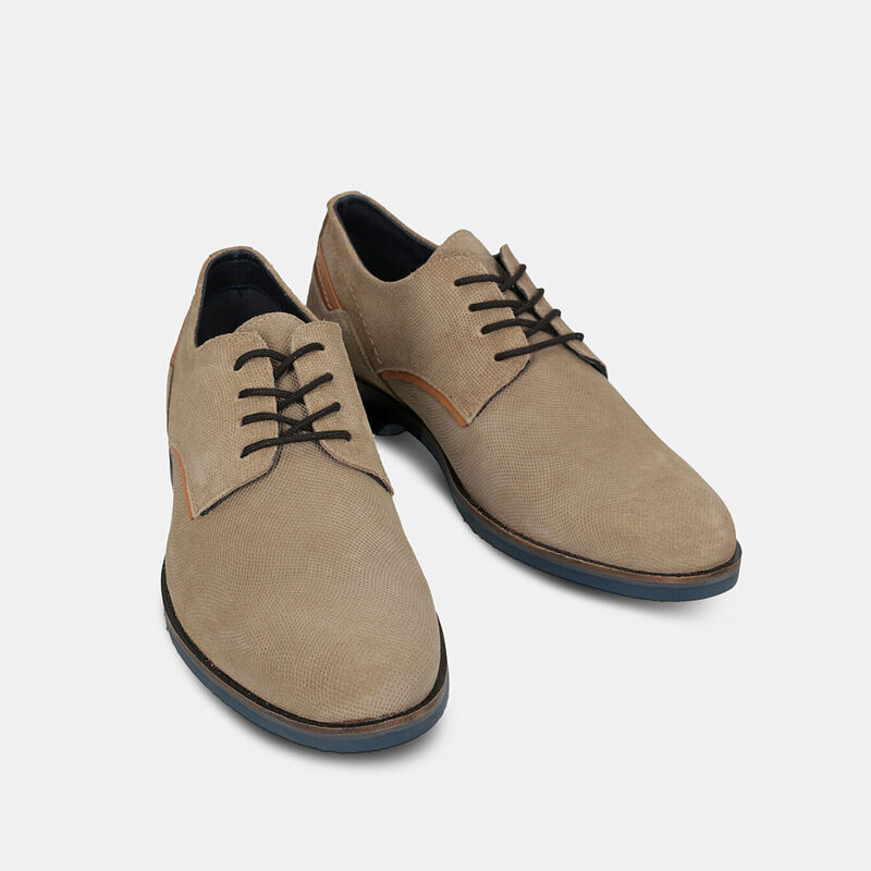 Męskie zamszowe sznurowane buty