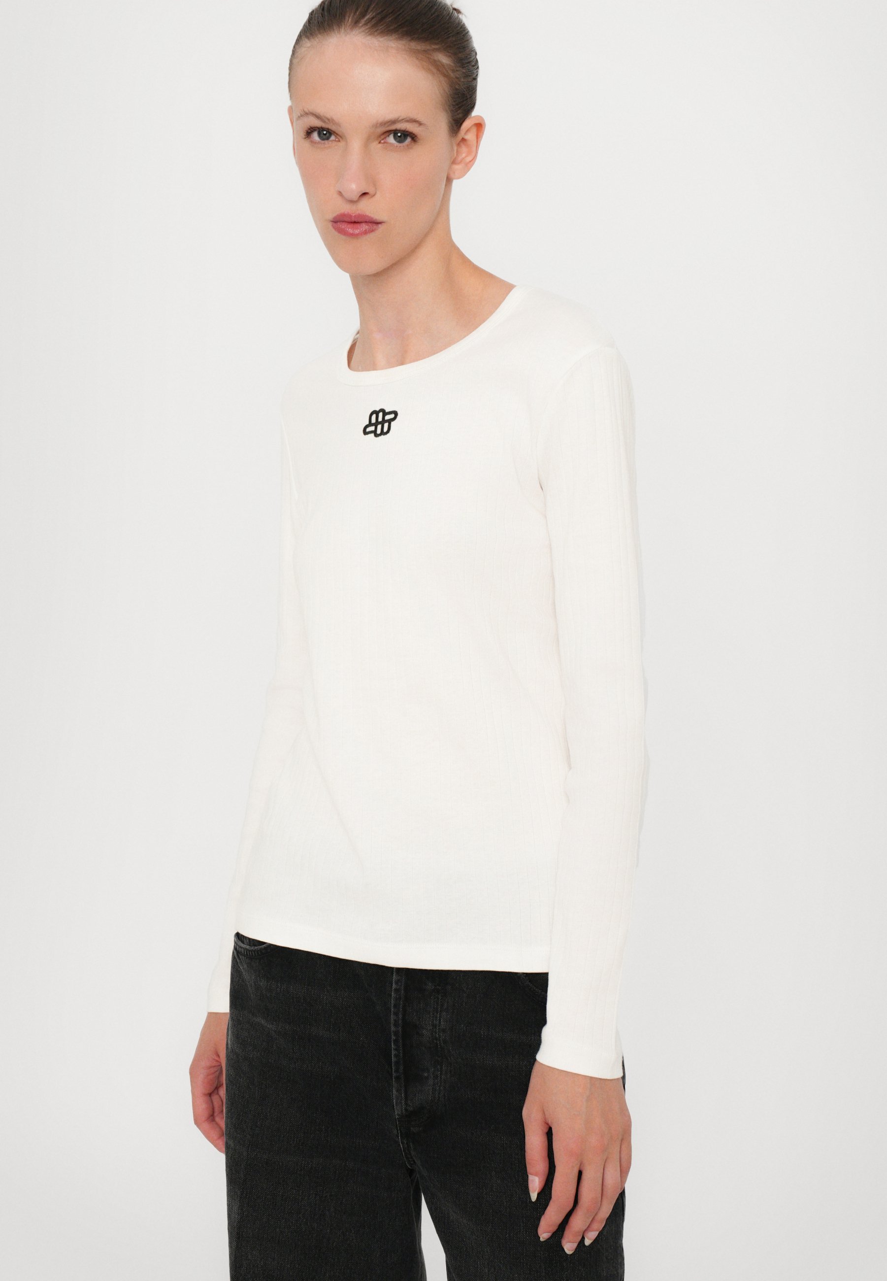 MUNTHE POTE - Maglia a maniche lunghe - bianca