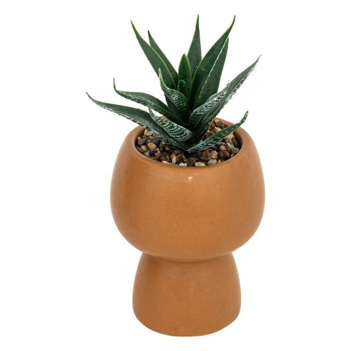 Plante artificielle Livy pot céramique H17cm - Atmosphera createur d'interieur - Noir