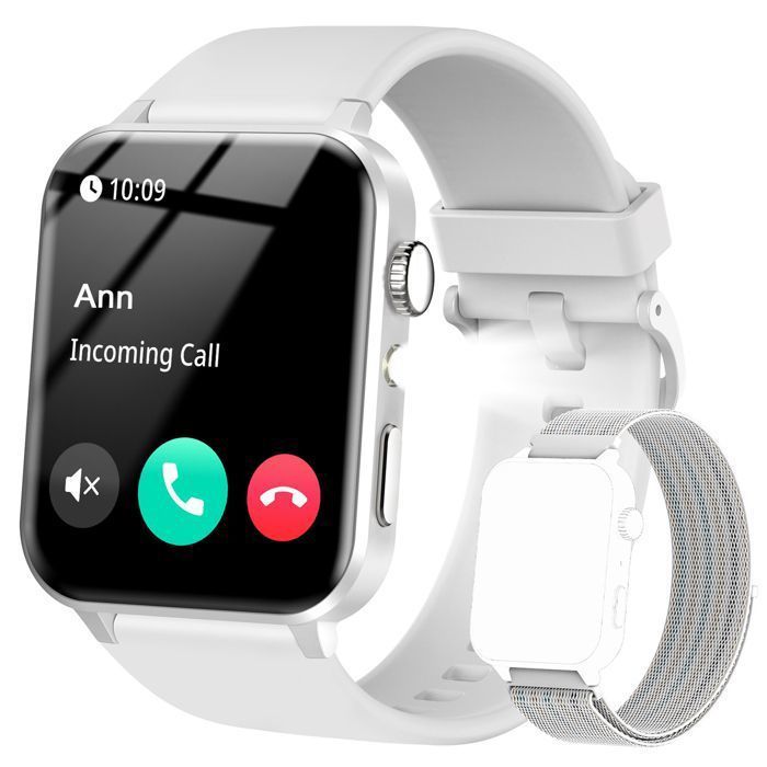 Smartwatch Blackview R30max per donne, uomini e ragazzi - Chiamate Bluetooth, assistente vocale, funzione femminile, monitoraggio del sonno, monitoraggio SpO2 - Grigio