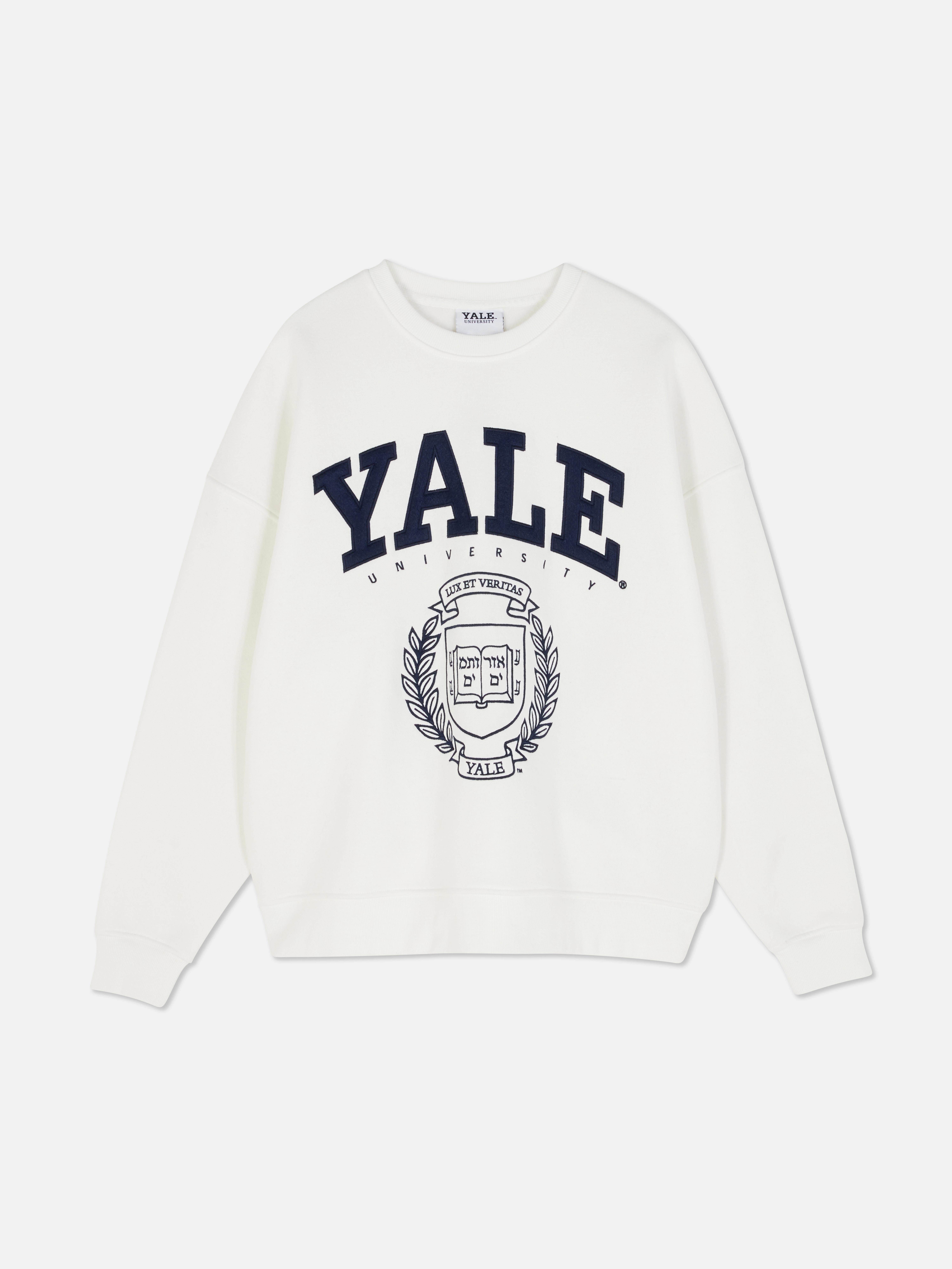 Hanorac Yale supradimensionat Un hanorac Yale lejer cu guler rotund și mâneci lungi