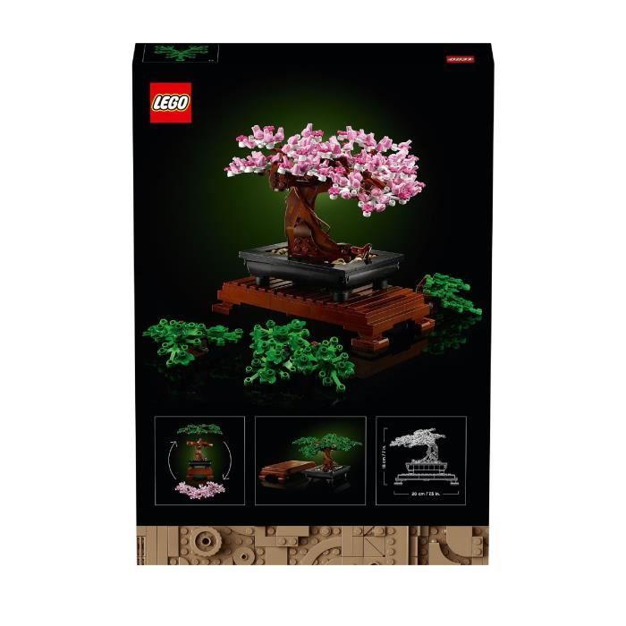 LEGO® Icons 10281 Bonsaï, Construction, Fleurs Décoratives, Kit Bonsaï, Plantes et Arbre, LEGO Botanical Collection, pour Adultes