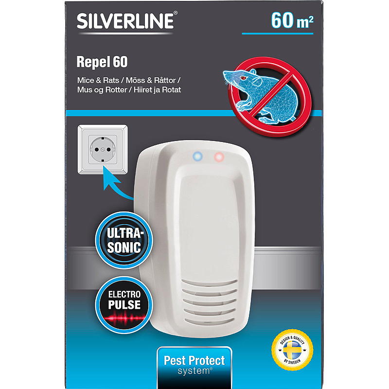 Silverline Mus- og rotteafskrækker Repel 60 Silverline