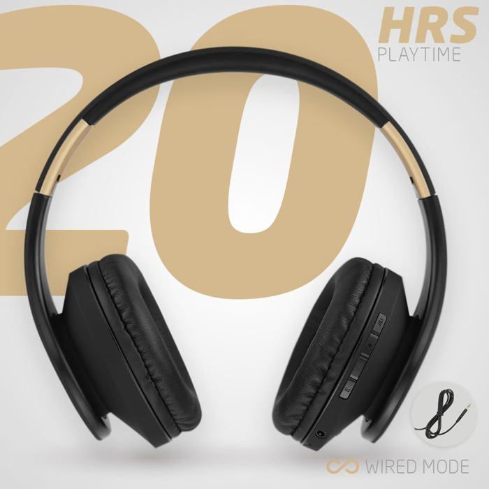 Auriculares Bluetooth supraaurales, estéreo HD, modo Micro SD/TF, radio FM, plegables, con estuche de transporte, se conectan a 2 dispositivos (iPhone/PC).