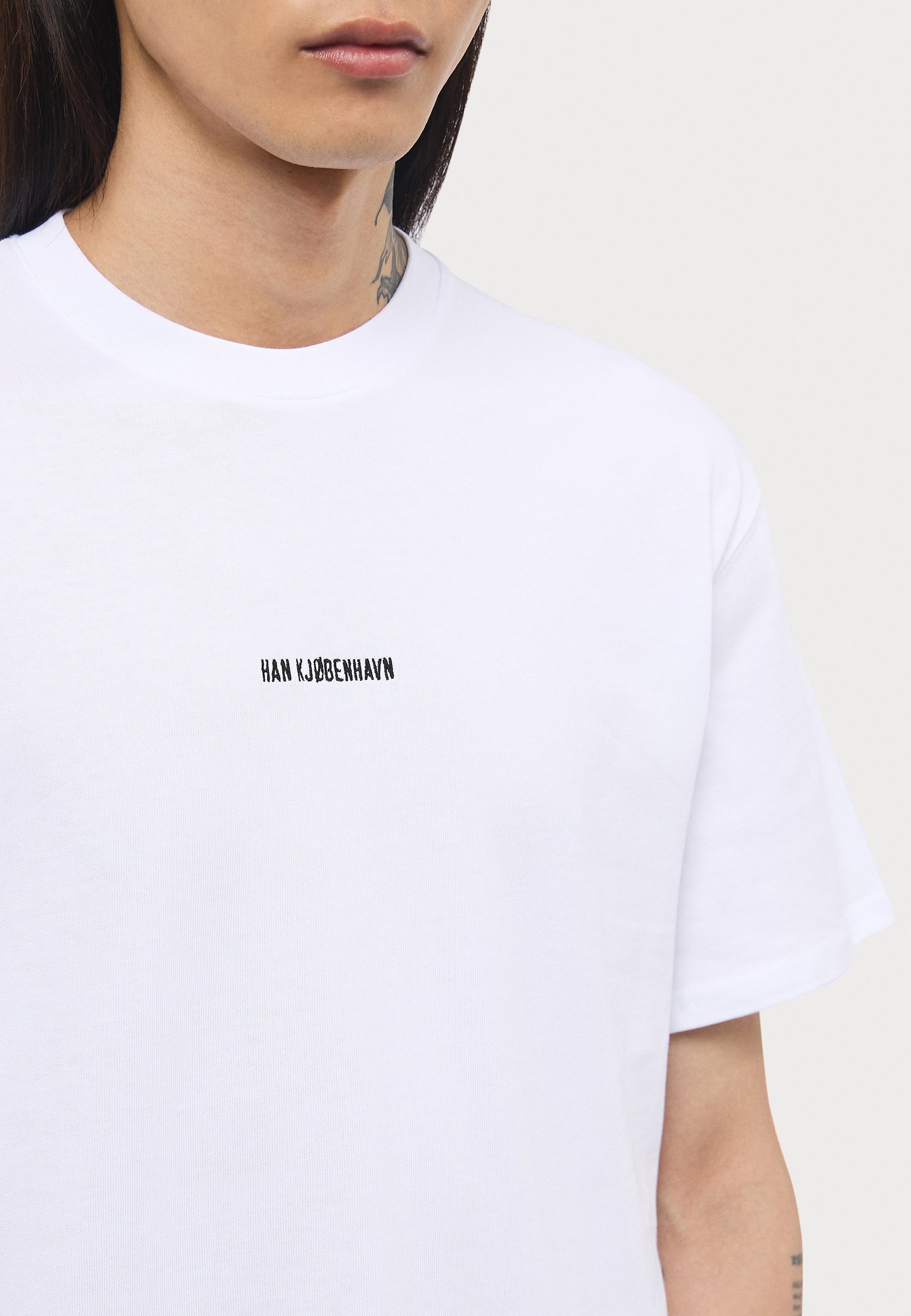 Han Kjøbenhavn DAILY OVERSIED TEE UNISEX - Tricou simplu - alb