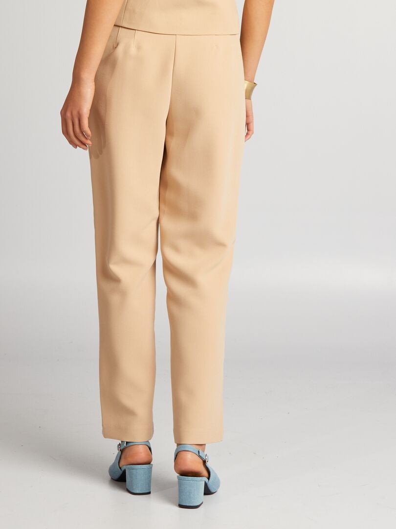 Rechte broek - BEIGE