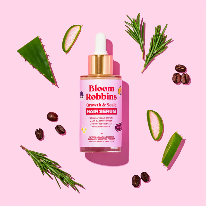 Bloom Robbins Growth & Scalp HAARSERUM, serum voor alle haartypes.