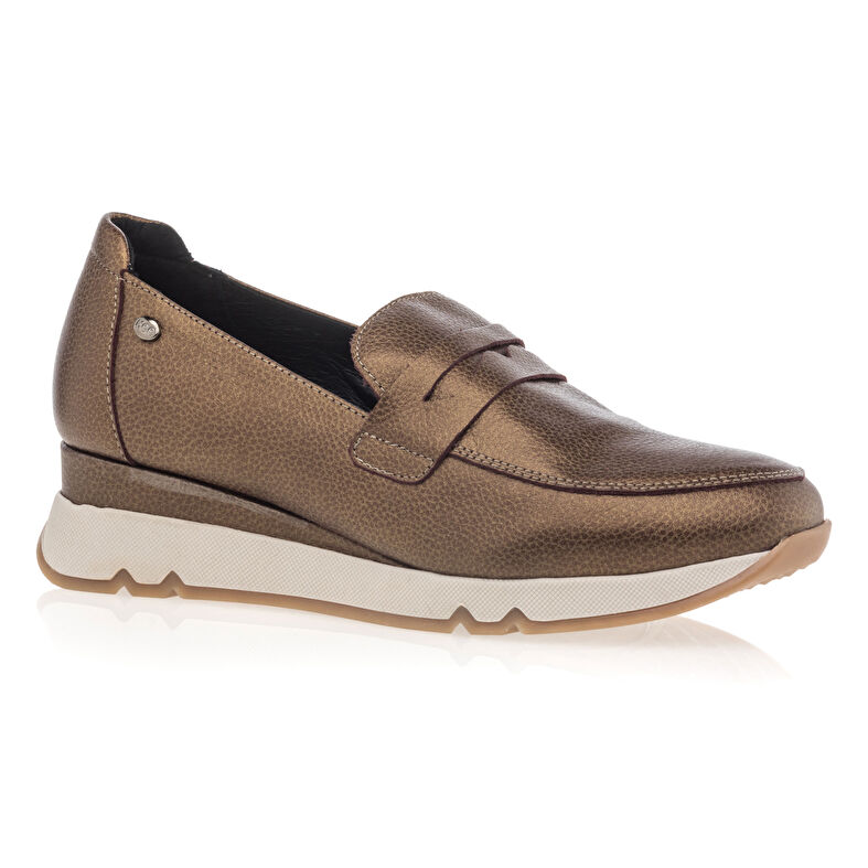 Mocasines/zapatos náuticos amarillos para mujer