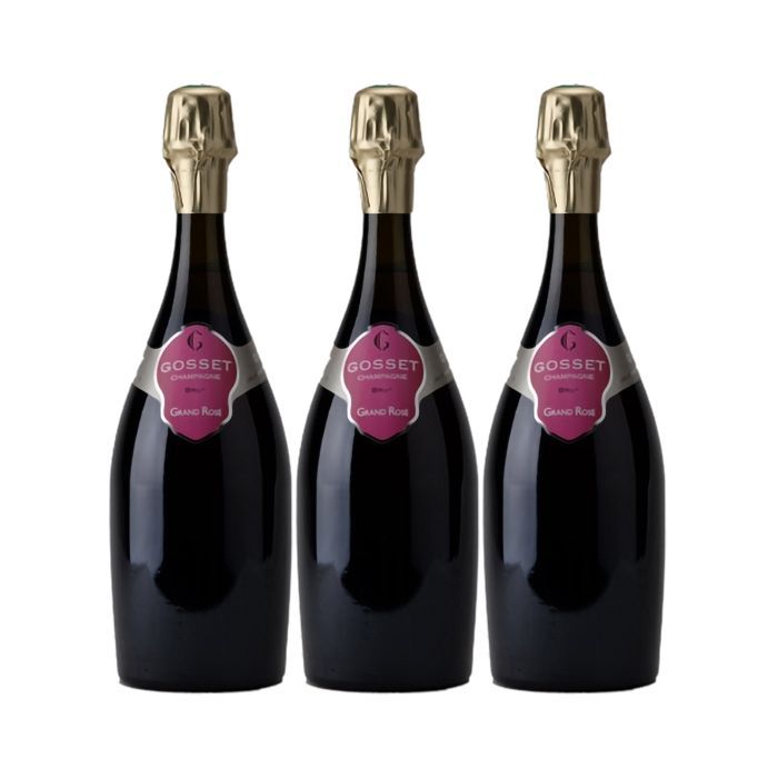 Champagne Gosset Champagne Grand Rosé Brut (3x75cl)