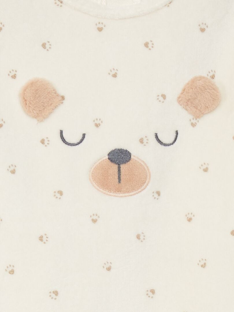 Fluwelen Romper - Beige/Oso