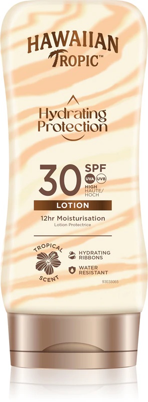 Hawaiian Tropic mitrinošais aizsarglosjons pret saules aizsargkrēmu