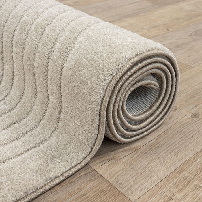 Tapis de Salon Moderne - THE CARPET - Elisa - Géométrique - Beige - 120 x 160 cm