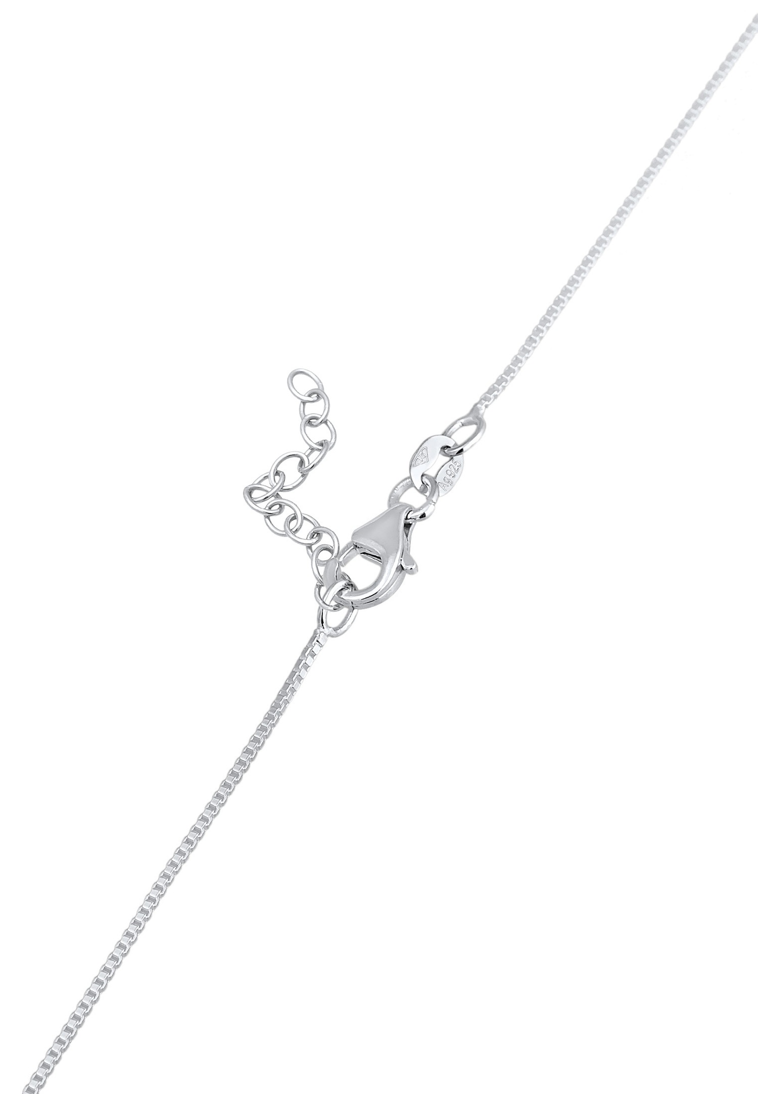 Elli Femmes Choker Solitaire Vénitien avec Cristal en Argent Sterling 925