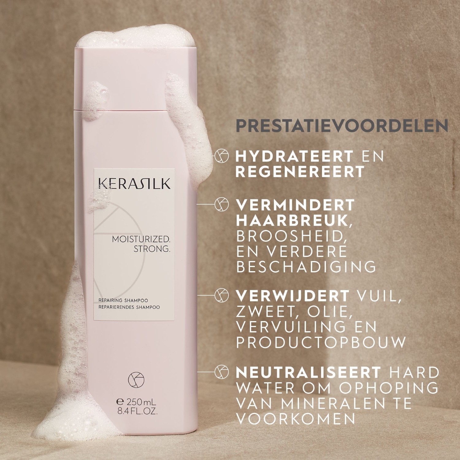 KERASILK plaukų lakas atkuriamasis šampūnas - 75 ml
