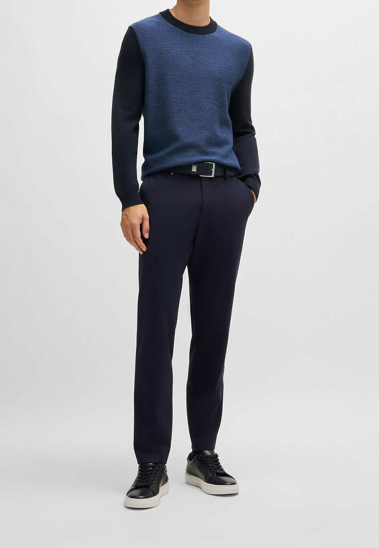 Pull BOSS - bleu foncé