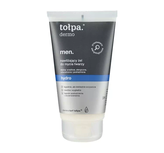 Tołpa Dermo Men hydro nawilżający żel do mycia twarzy 150ml