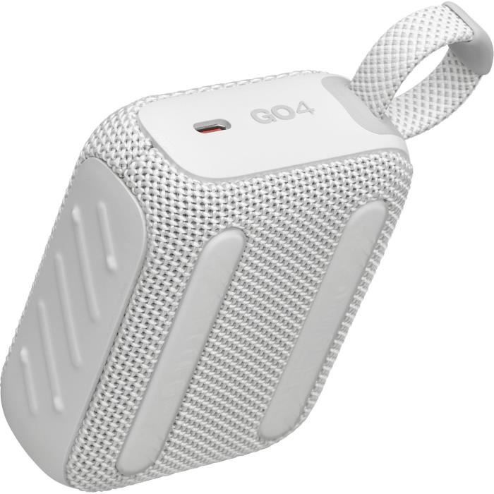 Altavoz Bluetooth ultraportátil - JBL GO 4 - Bluetooth 5.3 - Blanco