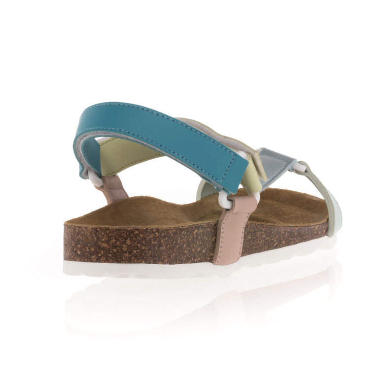 Sandalias azules para mujer / Zapatos de punta abierta
