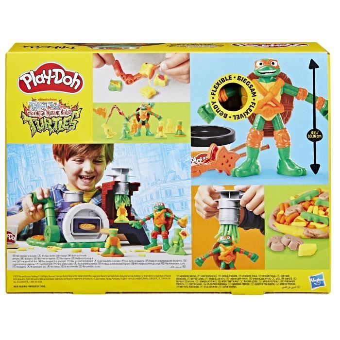 Play-Doh Les Tortues Ninja Four lance-pizza, coffret de pâte à modeler